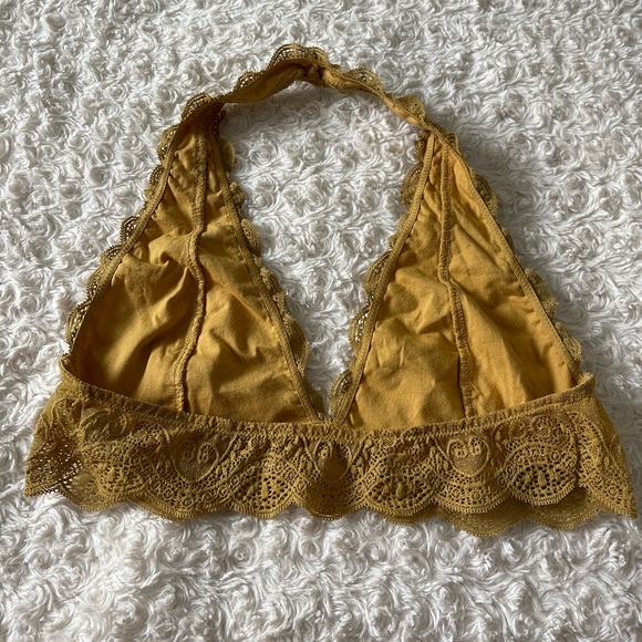 Y2K Boho Chic Hippie Lace Bralette Crop Top Sz XL - Picture 2 of 5
